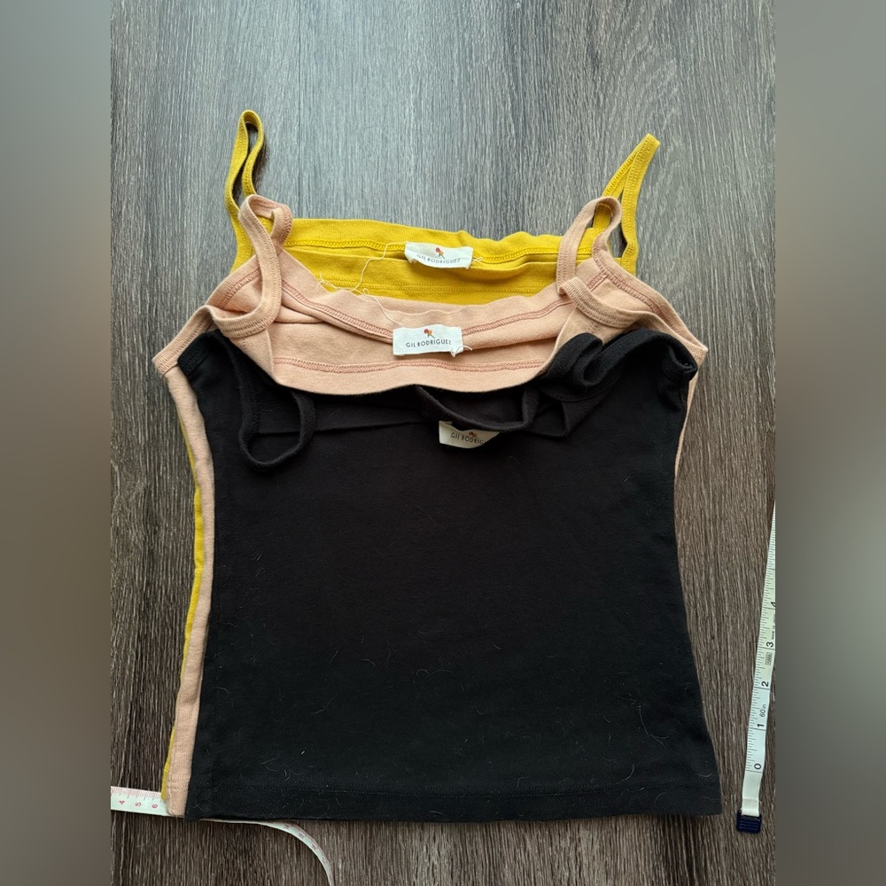 Gil Rodriguez LaPointe trio tank nude yellow black S XS $150